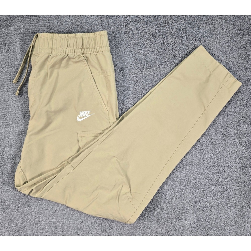 Nike Cargo Pants Mens Small Tan Excellent DD5207-250 Woven Tapered Utility